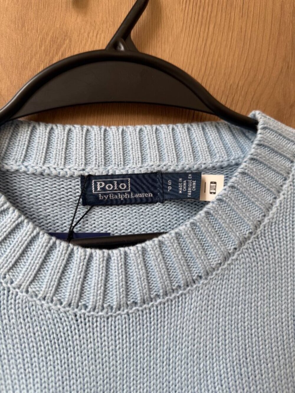 🧸 Polo Ralph Lauren Bear Knit Sweater Light Blue - Picture 3 of 6